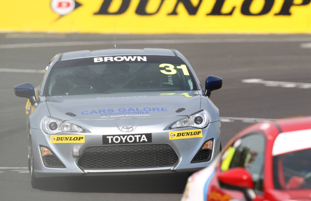 ON TOP: Will Brown was the fastest in Friday's Toyota 86 qualifying, nudging out Bathurst's Dylan Gulson by 0.4952 seconds. Photo: PHIL BLATCH.