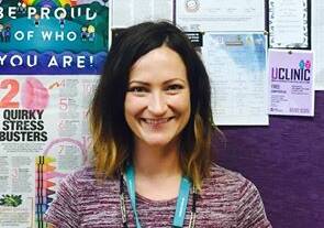 Finding opportunity: Youth outreach worker Briony Stockdale helps students find their ability. "There is a real sense of hope when working with youth," she said. 