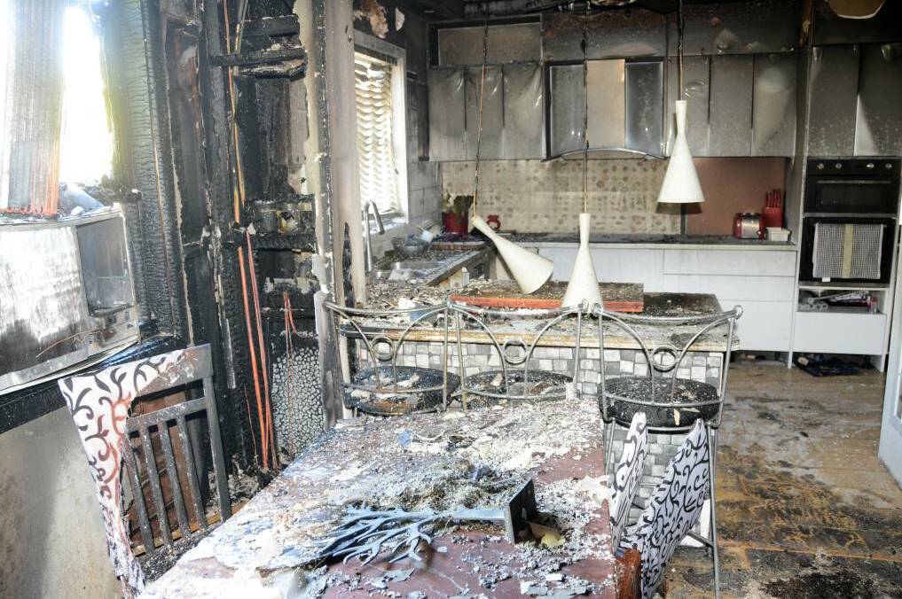 All gone: Much of Sonia Smith's Deb Street home was gutted by fire in January of this year. She is now seeking help from the community. 