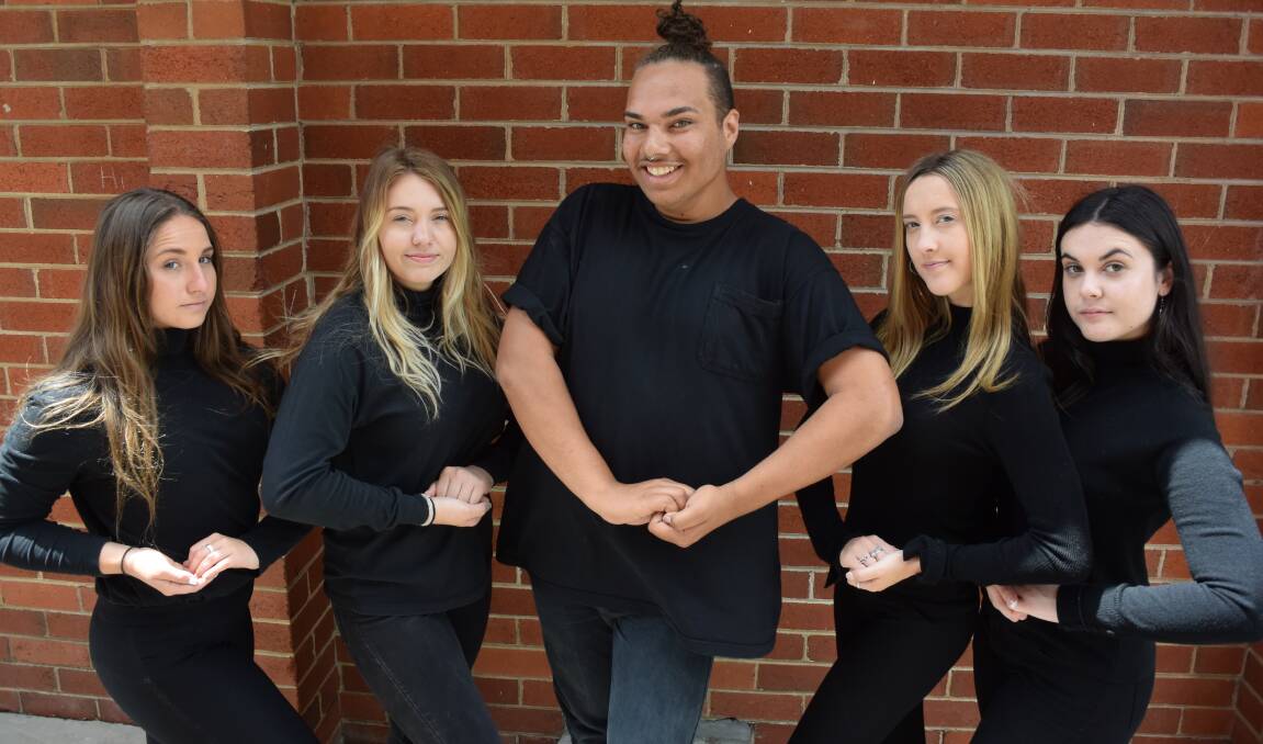 Private school attitude: Jamie-Lee Carter, Shania Winkley, Gregg Andrews, Mikaela Beckett and Ciahn Pertzel will perform at OnSTAGE in February. 