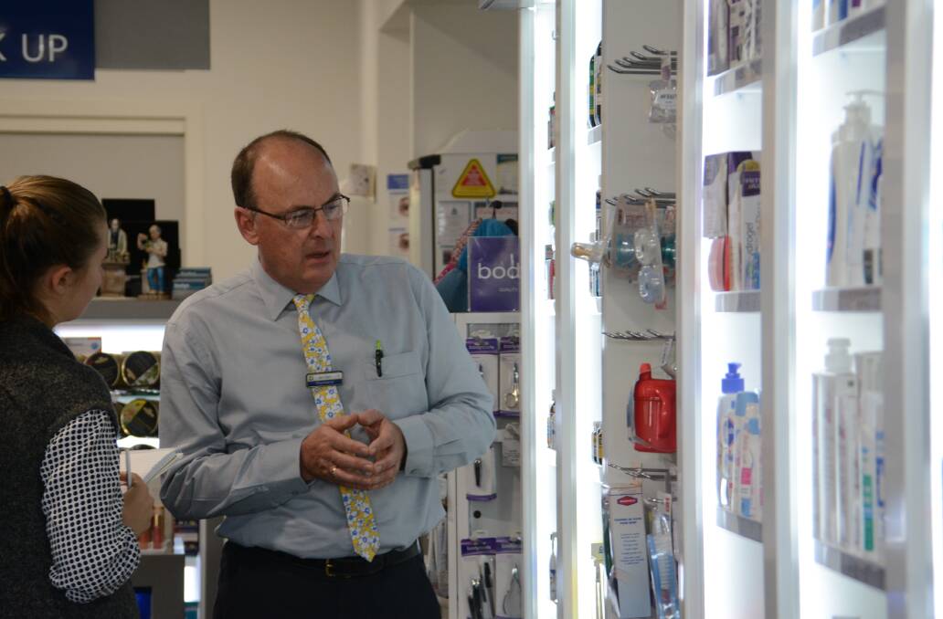 Mr Carr inside Saxby's Pharmacy. “The problem is pharmacists need complete oversight of what goes on in the pharmacy,” he said. 
