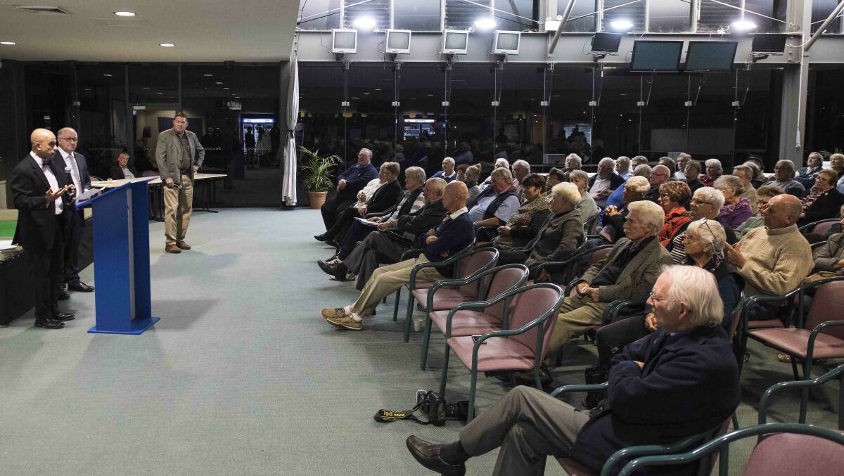 Around 125 people attended the meeting in health at Taree-Wingham Racecourse. 