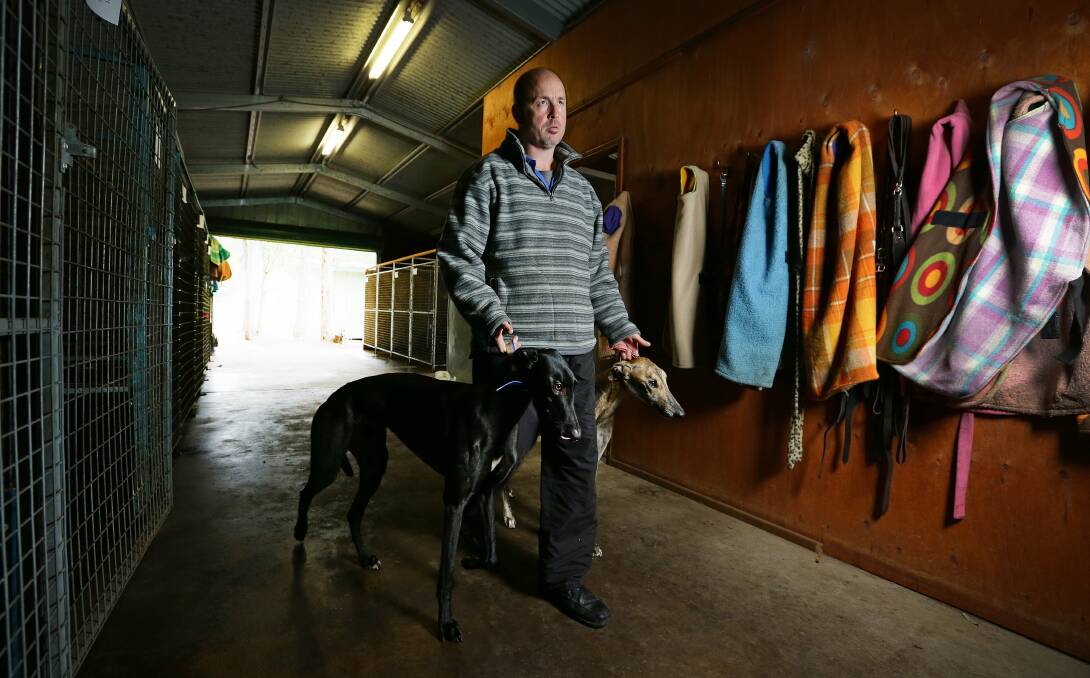 RELIEF: Prominent trainer Jason Mackay was one of many Hunter people fighting the ban on greyhound racing in NSW. Picture: Marina Neil