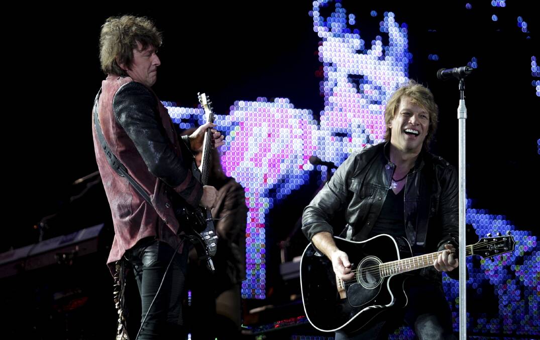 LIKELY RETURN: Richie Sambora performing with Bon Jovi back in 2010.