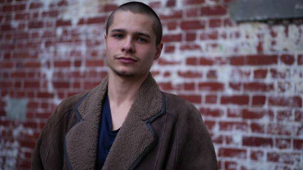 Toby Wallace plays Kane in the miniseries of "Romper Stomper", on Stan. Photo: Bonnie Elliott
