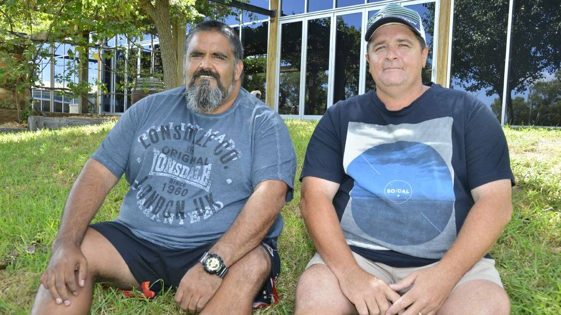 Joe Gordon and Jason Chatfield say a dual diagnosis centre, treating mental health as well as drug and alcohol abuse, is the key to breaking the cycle of addiction in western NSW. Photo: PAIGE WILLIAMS