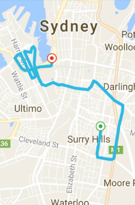 When one-way streets make your route home this ridiculous. Image: Supplied