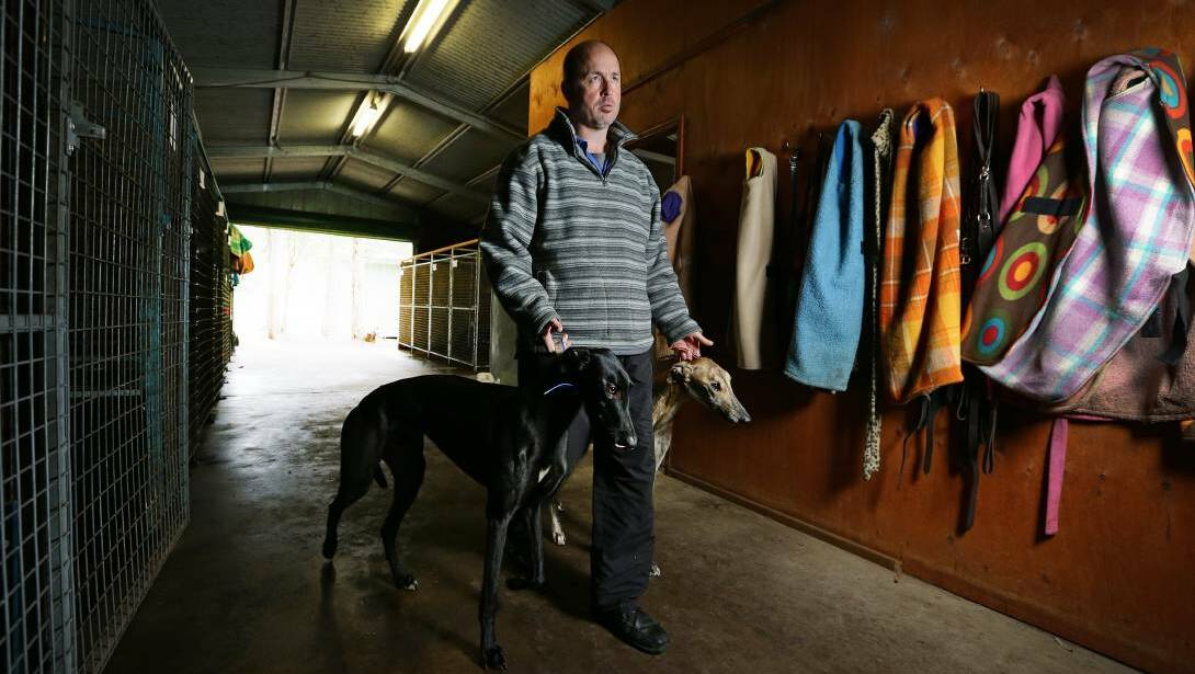 Prominent trainer Jason Mackay was one of many Hunter people fighting the ban on greyhound racing in NSW. Picture: Marina Neil