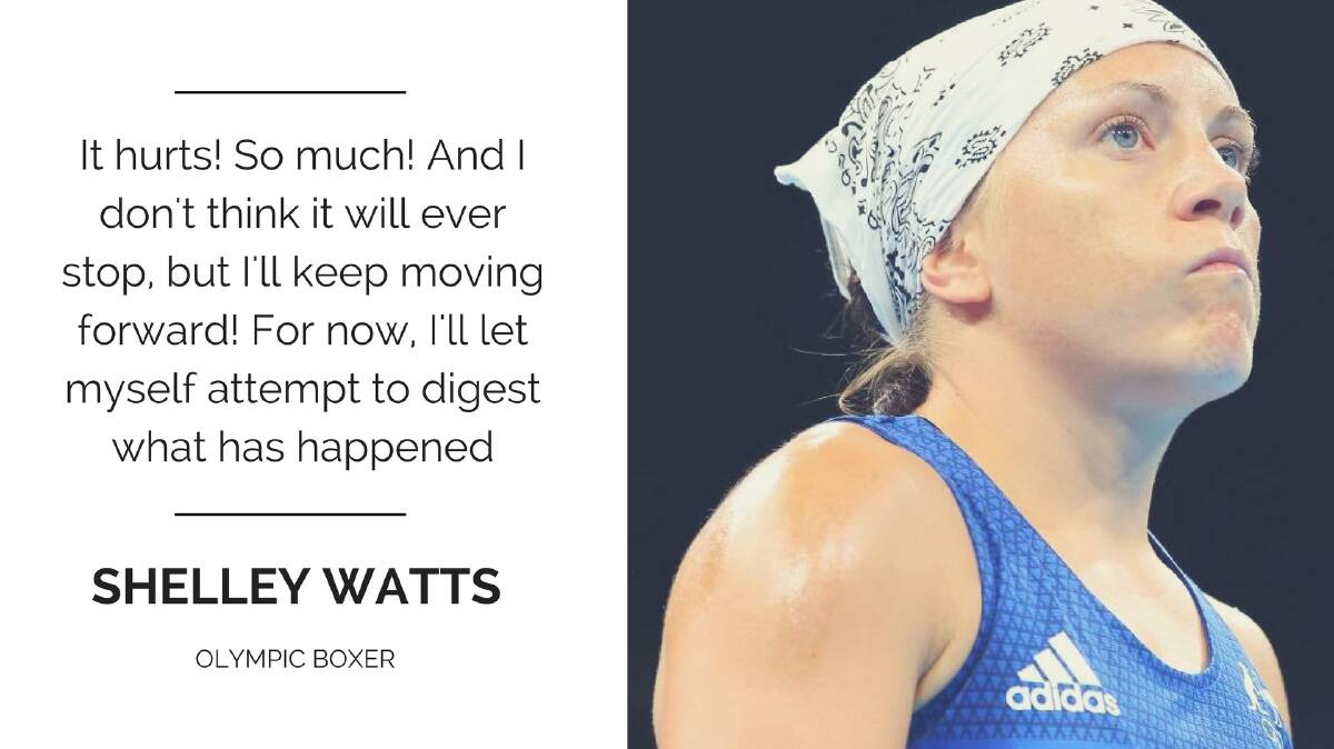 Shelley Watts, philosophical after her loss at the Rio Olympics. Photo by Alex Livesey, Getty Images