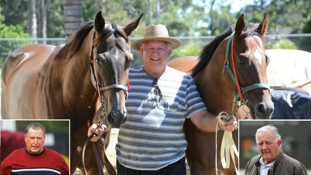Under fire: Main photo: Cliff Bashford at the Country Championships at Taree in February. Inset: Jim Delaney (left) and Cliff Bashford (right).