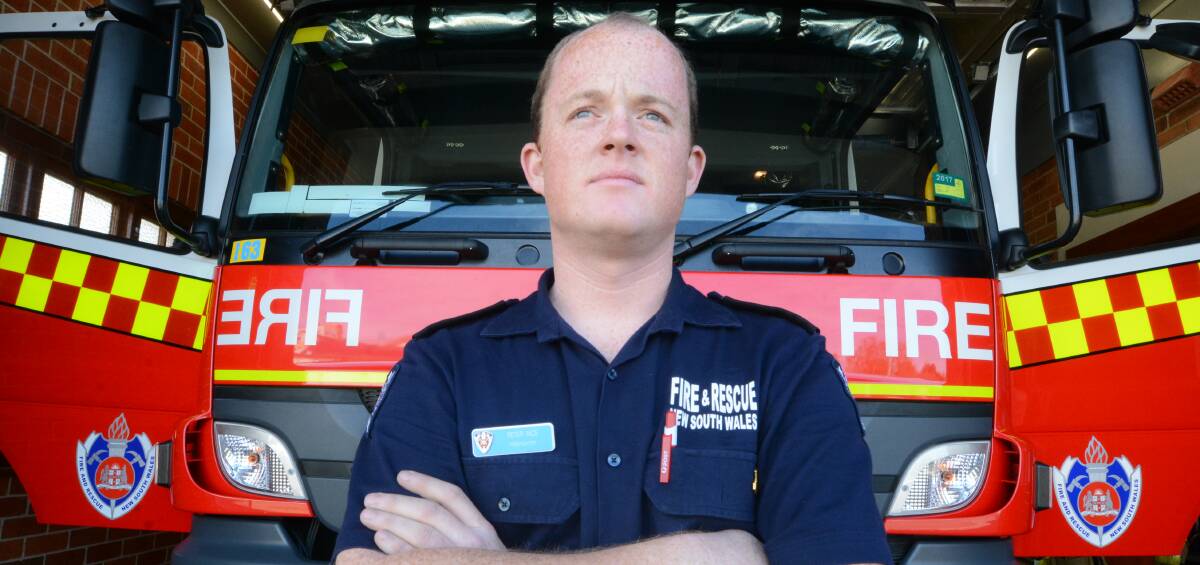 Confronting: Peter Ince was driving a firetruck on the way to a job when a rock shattered the windscreen, part of a concerning series of attacks on emergency services. 