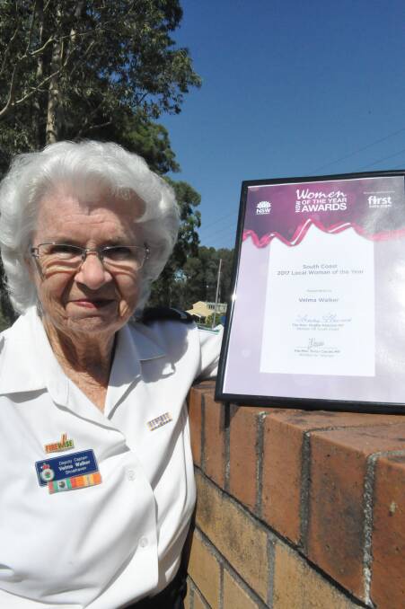 RECOGNISED: Velma Walker volunteers for her local Rural Fire Service and was recently awarded a Local Woman of the Year award for her efforts.