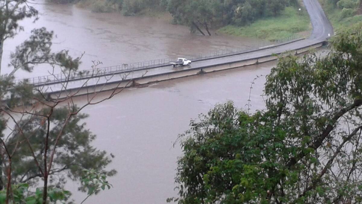 Minor flooding is expected in Wingham on Friday warns the NSW SES with the Bight Bridge expected to be inundated and closed. Photo: Belinda Messer