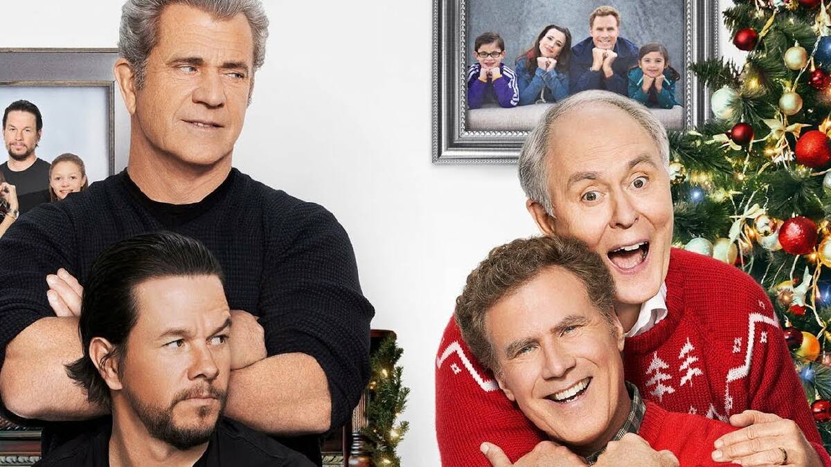 Unlikely mix: Mel Gibson and Mark Wahlberg play father and son as do Will Ferrell and John Lithgow, in the crazy holiday flick Dadd'ys Home 2.