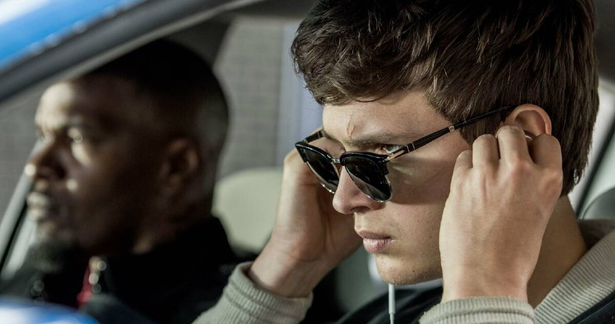 Speed racer: Jamie Foxx and Ansel Elgort are just two of the stellar cast in the action packed movie Baby Driver.