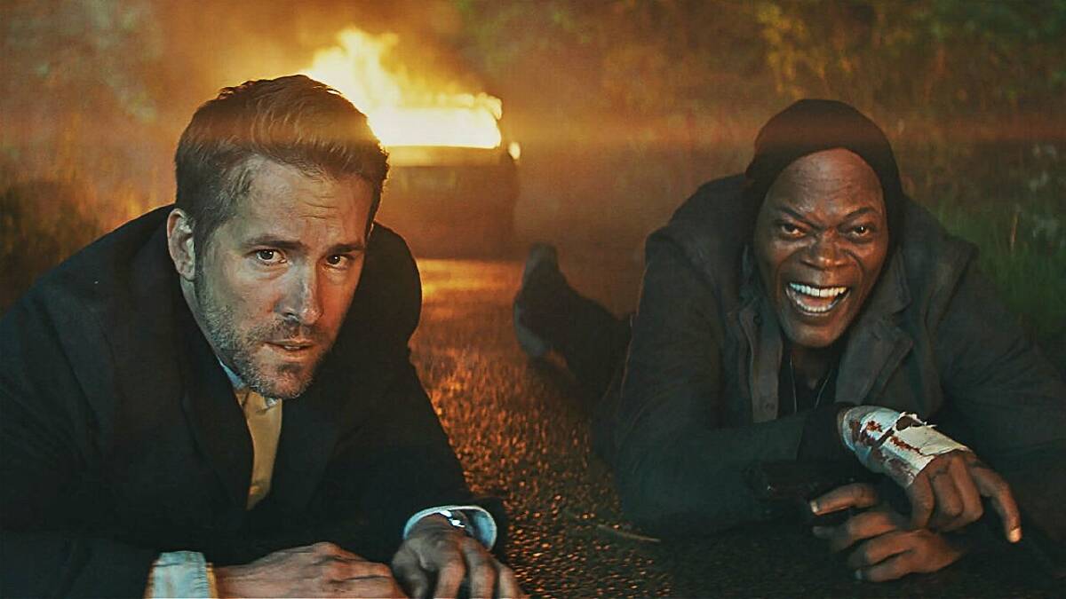 Wildly outrageous: Ryan Reynolds and Samuel L Jackson are the unlikely pairing in The Hitman's Bodyguard.
