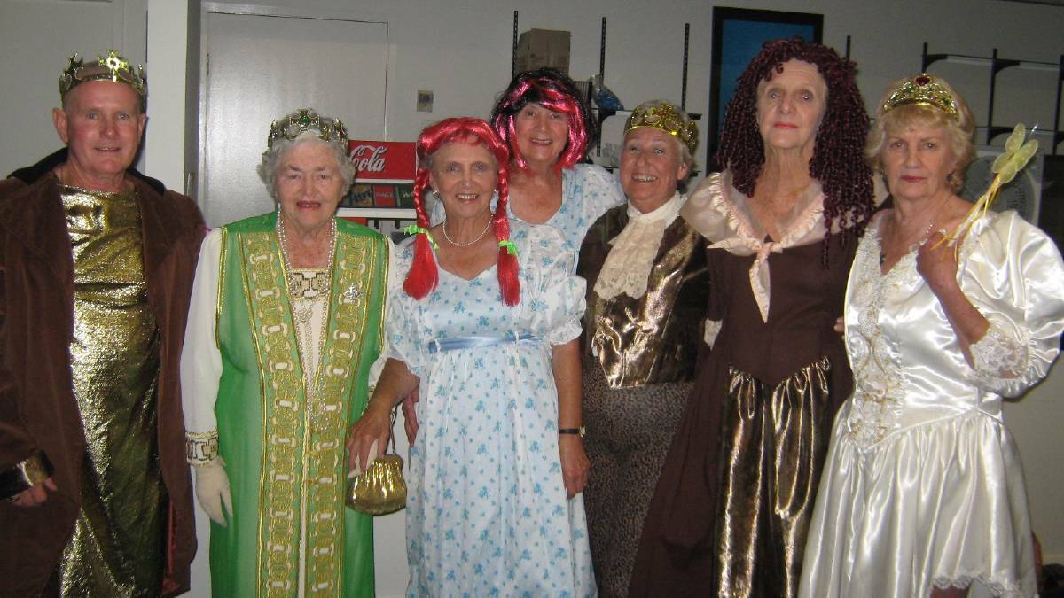 Urunga Revellers: OAM recipient Audrey Smith (centre in pink pig tails).