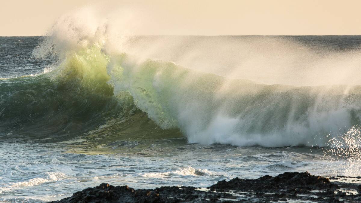 Jude Conning from Diamond Beach hasen't escaped the wild weather - she captured this photo at Snapper Rocks on Sunday. 