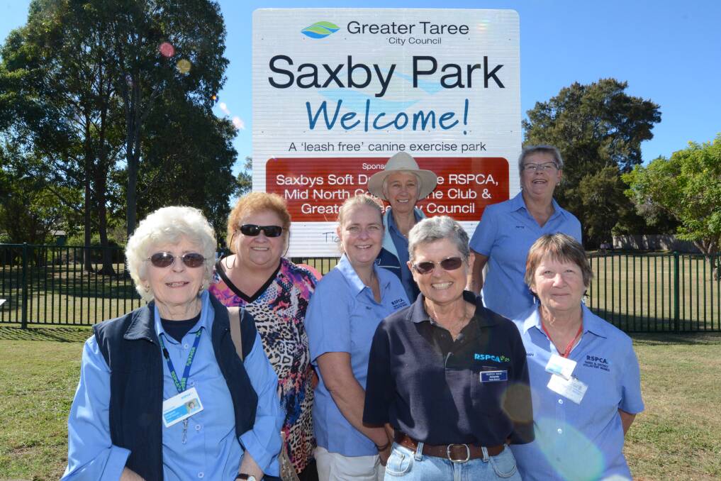 Taree and District RSPCA branch: Margaret Savage, Kerry Drayden, Kelly Fernance, Amanda Brookes, Sandy Brookes, Pattie Hogan and Kerry Ross. 