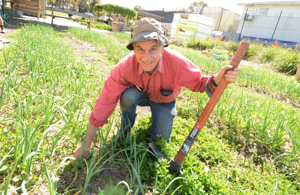 Taree Community Garden volunteer and former organic certification inspector Greg Berry says "it is important the community be taught and have the opportunity to grow fresh organic food."