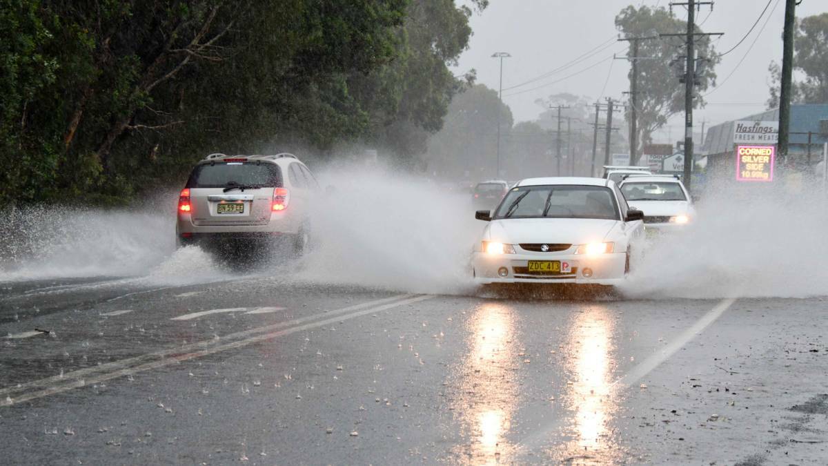 Port Macquarie was one of the areas hardest hit by the powerful storm system, recording rainfall of more than 200mm.