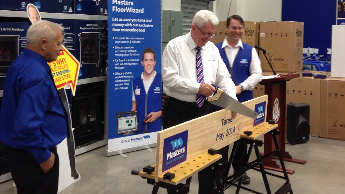 Official opening: In May 2014 former Greater Taree City Council mayor Paul Hogan officially opened the Taree store.