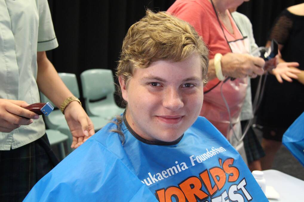 Lachlan Shannon-Brown chose to take part in the World's Greatest Shave to honour his best friend, Mitchell Luders, who died from cancer three years ago. He shaved his head and eyebrows to raise more than $700.