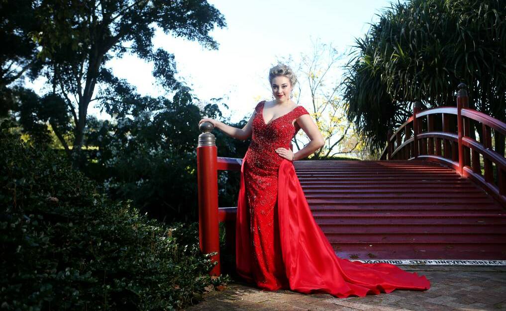 STARS IN HER EYES: Opera singer Imogen-Faith Malfitano, 24, from Wollongong has been entering the Wollongong Eisteddfod since she was 8 and competing again this weekend. Picture: Sylvia Liber
