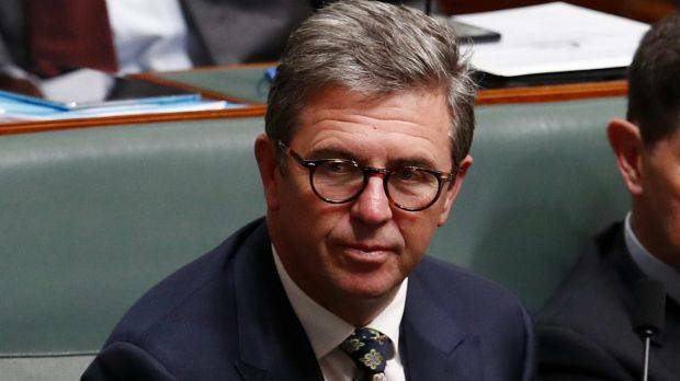 Labor is challenging Assistant Health Minister David Gillespie's eligibility to sit in Parliament Photo: Alex Ellinghausen