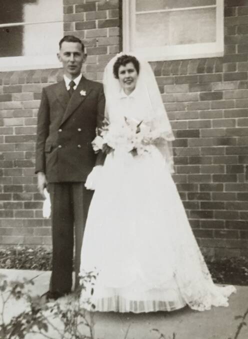The couple wed at Gloucester Catholic Church in 1956. 