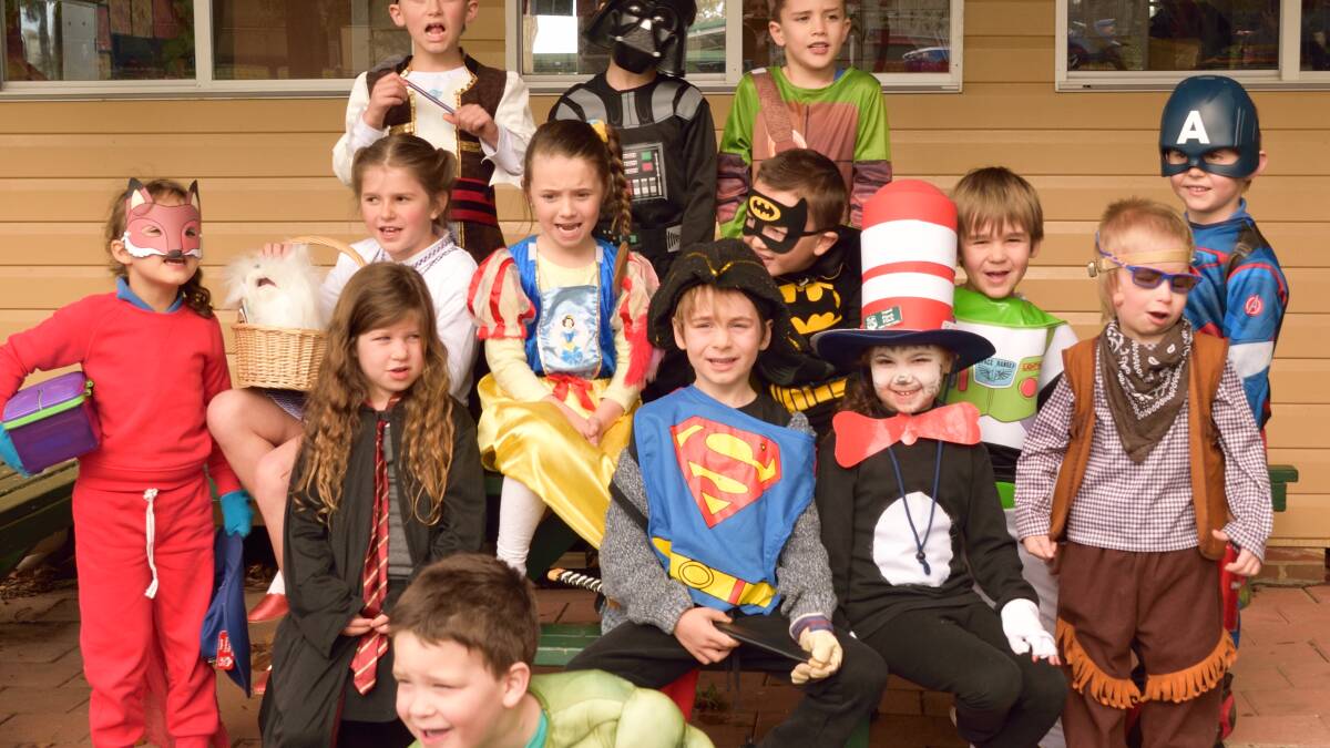 Nabiac Public School's kindergarten embrace the theme of dressing up.