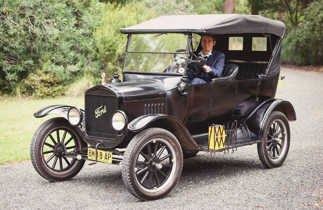 Mitch Taylor will be driving his own 1925 Ford Model T into town to greet the team.