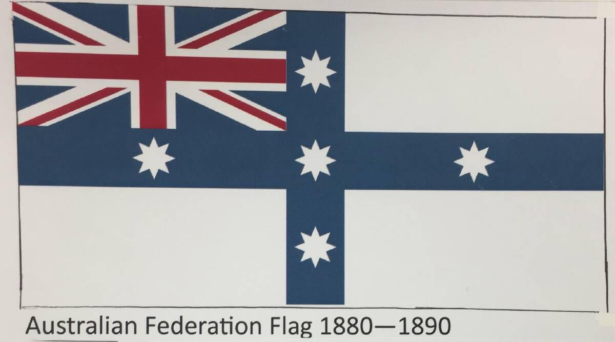 The Australian Federation Flag was a popular symbol in the 1880s and 1890s of the movement for federation.