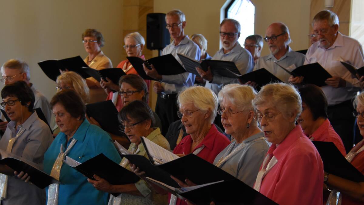 Annual concert: the Silver Tones Singers performed the Memorable Musicals and Uplifting Songs concert at Harrington on October 15, 2017. Photo: Scott Calvin