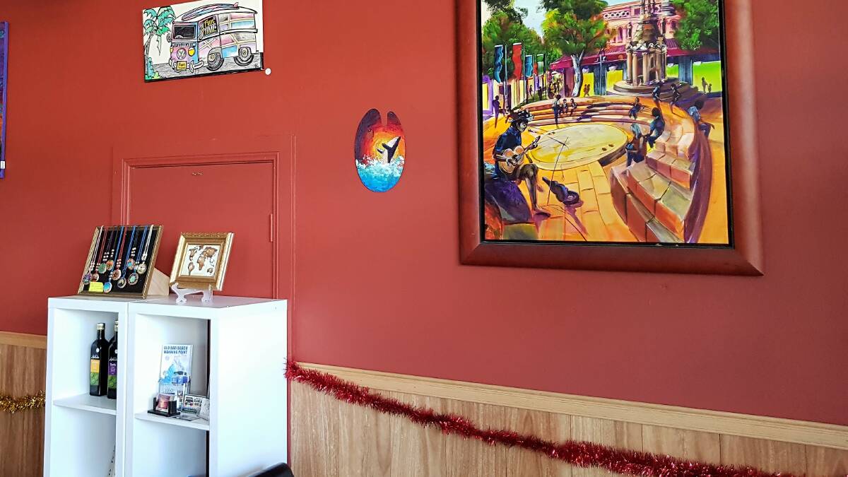 Shop locally: Art on display for sale at Taste at Old Bar. Picture: supplied