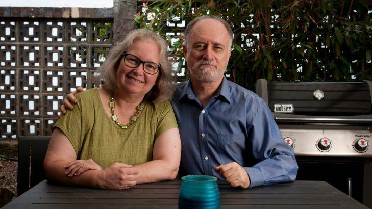 Karen and Frank Alpert gave up their American citizenship in June this year. They became Australian citizens 17 years ago after falling in love with Australia.  Photo: Robert Shakespeare