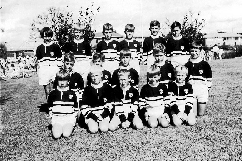 Chatham Cundle's premiership under eight team of 1969. Gary Bridge, the team captain, is second on the left in the front row.