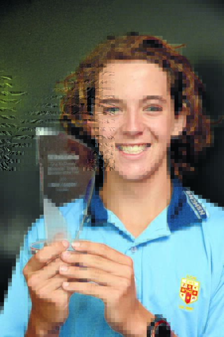 Sam Mudford, winner of the Manning River Times-Greater Taree City Council-Ken McDonald Memorial Sportstar of the Year.