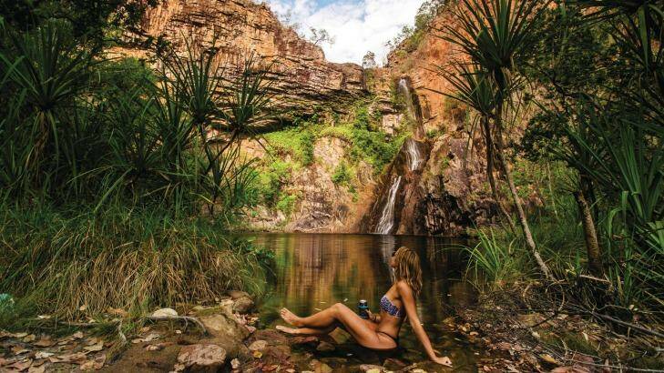 SatJan28-coveroutback Sandy Creek Falls, Litchfield National Park, NT Credit: Northern Territory Tourism Photo: Northern Territory Tourism