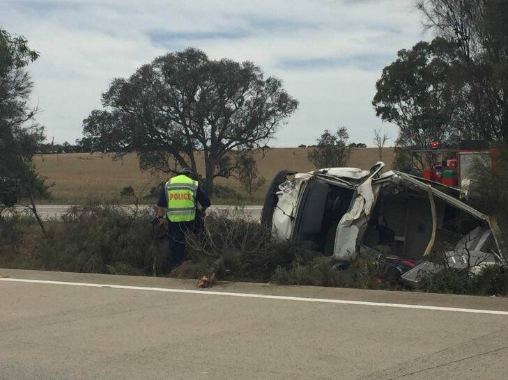 A 72-year-old woman has died after her van and a truck collided south of Gunning on the Hume Highway on Thursday, December 28, 2017.