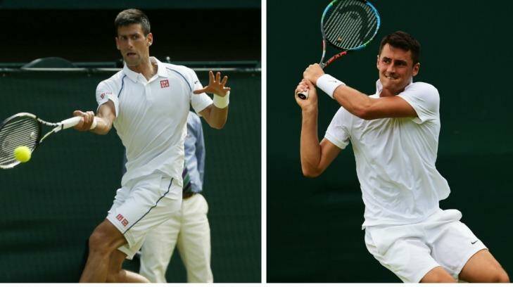 Showdown: Novak Djokovic and Bernard Tomic