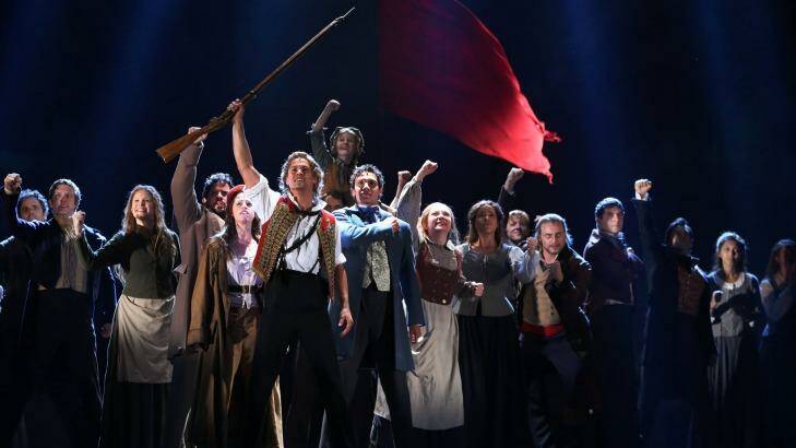 The cast of <i>Les Miserables</i>. Photo: Louise Kennerley 