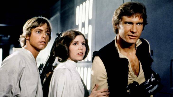 Luke Skywalker (Mark Hamill),  
Princess Leia (Carrie Fisher) and Han Solo (Harrison Ford) are set to return for The Force Awakens. Photo: Lucasfilm