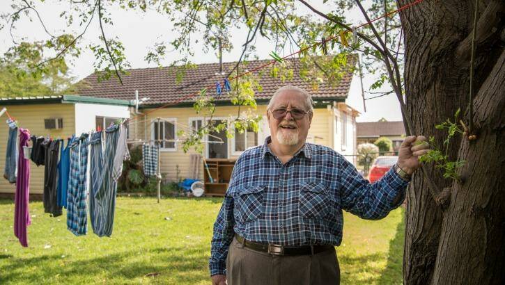 George Ray, 85, has small amounts of money in super and in savings accounts.  Photo: Wolter Peeters