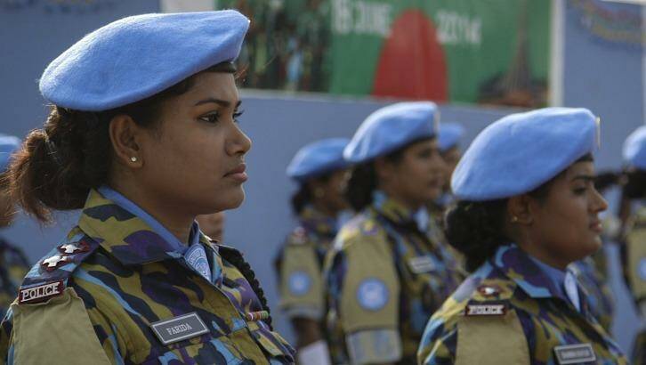 A documentary following a mostly Muslim force of women who head to Haiti as a UN peacekeeping unit ... <i>A Journey of a Thousand Miles</i>. Photo: Supplied