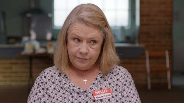 Noni Hazlehurst, who plays Ambrose in <i>The Letdown</i>, was a big drawcard for Celeste Barber wanting a part in the show on Comedy Showroom. Photo: ABC