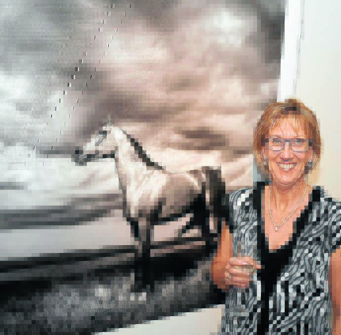 Catherine Calvin with 'Australian Champion Arab Stallion'. Ashley Cleaver photo.