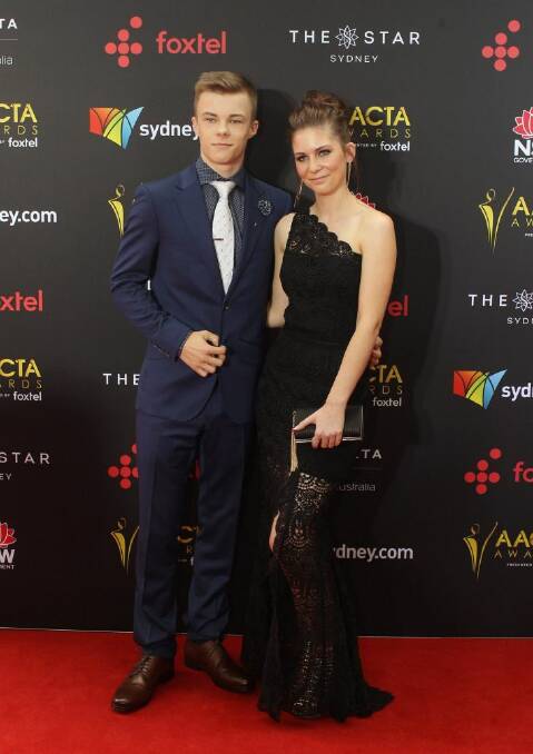 Nicholas Hamilton and his sister Rachel arrive at The Australian Academy of Cinema and Television Arts AACTA Awards at the Star in Sydney, December 6, 2017. (AAP Image/Ben Rushton) NO ARCHIVING