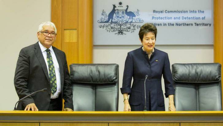 Commissioners Mick Gooda and Margaret White AO. Photo: Glenn Campbell