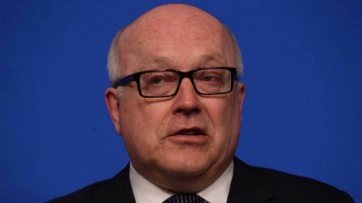 George Brandis says a "statutory definition" of metadata will be included in the legislation. Photo: Andrew Meares